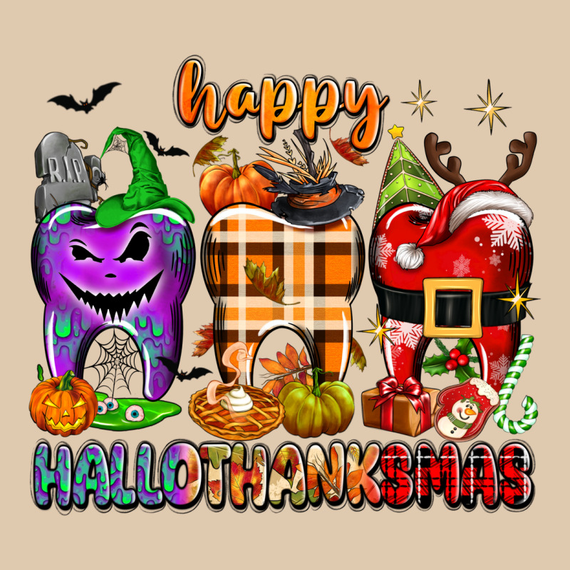 Happy Hallothanksmas Teeth Heavyweight Sweatshirt by texasbilliewilder | Teevron