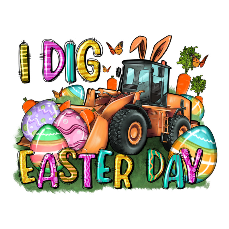I Dig Easter Day Zipper Hoodie by CowGirlArtShop | Teevron
