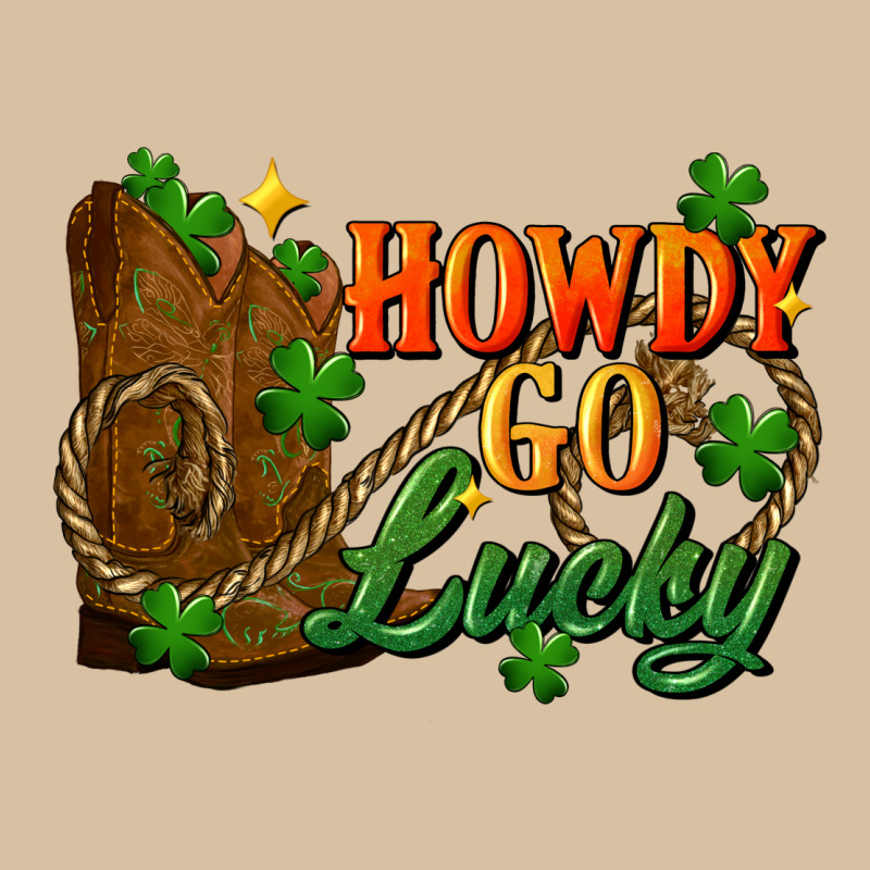 Howdy Go Lucky St. Patricks Day Heavyweight Hoodie by FaDigitalArtStudio | Teevron