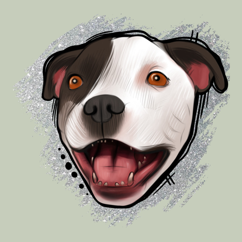 Pittbull Gray Glitter Ladies Tee by Jasminsmagicworld | Teevron