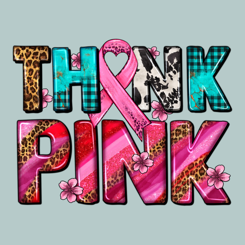 Think Pink Cancer Ribbon Heavy Core Tee by AdoDesignShop | Teevron