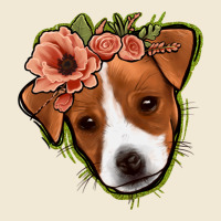 Jack Russel Floral Ladies Tee | Teevron