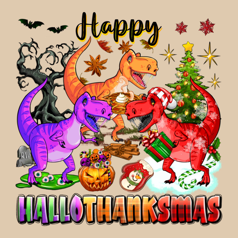 Happy Hallothanksmas Dinosaur Heavyweight Sweatshirt by texasbilliewilder | Teevron