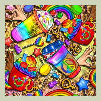 Lgbtq Pride Coffee Cups With Leopard Seamless Pattern Bbs Heavyweight Hoodie | Teevron