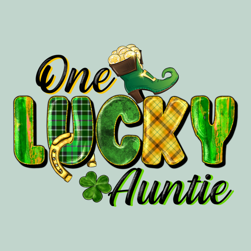 One Lucky Auntie St. Patrick's Day Zipper Hoodie by CowGirlArtShop | Teevron