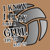 I Know I Play Like A Girl Try To Keep Up Volleyball Long Sleeve Tee | Teevron