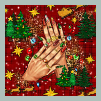 Christmas Nails And Trees With Leopard And Plaid Seamless Pattern Bbs Heavyweight Hoodie | Teevron