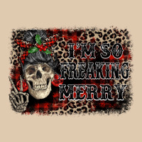 I'm So Freaking Merry Skeleton Messy Bun Heavyweight Sweatshirt | Teevron