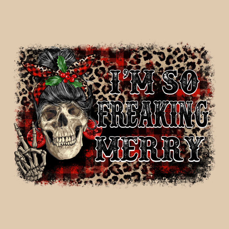 I'm So Freaking Merry Skeleton Messy Bun Heavyweight Sweatshirt by NancyCooperArtShop | Teevron