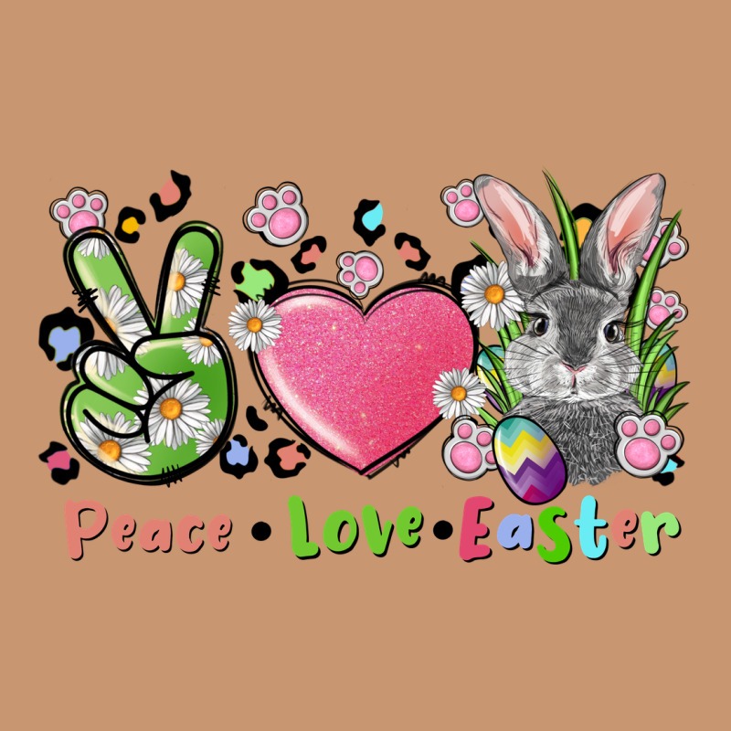 Peace Love Easter Bunny Heavyweight Hoodie by FaDigitalArtStudio | Teevron