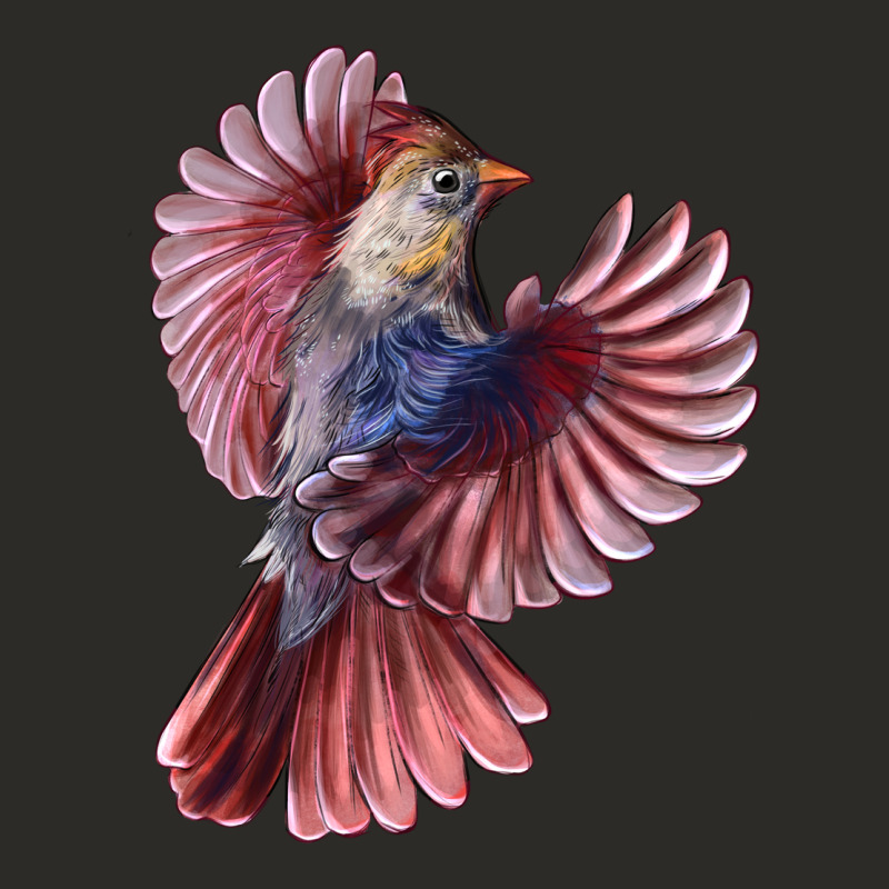 Flying Northern Cardinal Bird Heavy Core Tee by LillyAllenDesigns | Teevron