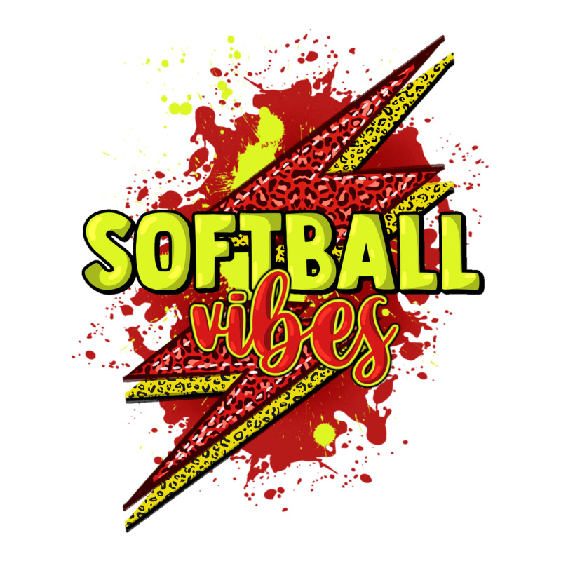 Softball Vibes Lightning Bolt Zipper Hoodie by HowdyJamesFarm | Teevron