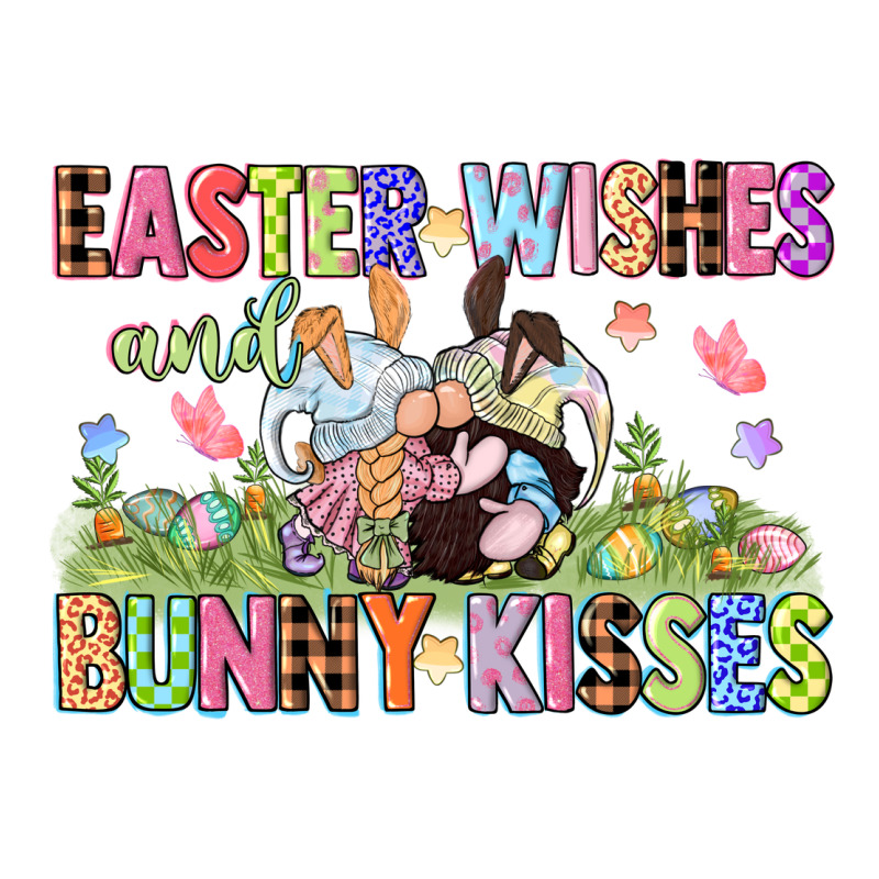 Easter Wishes And Bunny Kisses Easter Gnomies  Eas Zipper Hoodie by CowGirlArtShop | Teevron