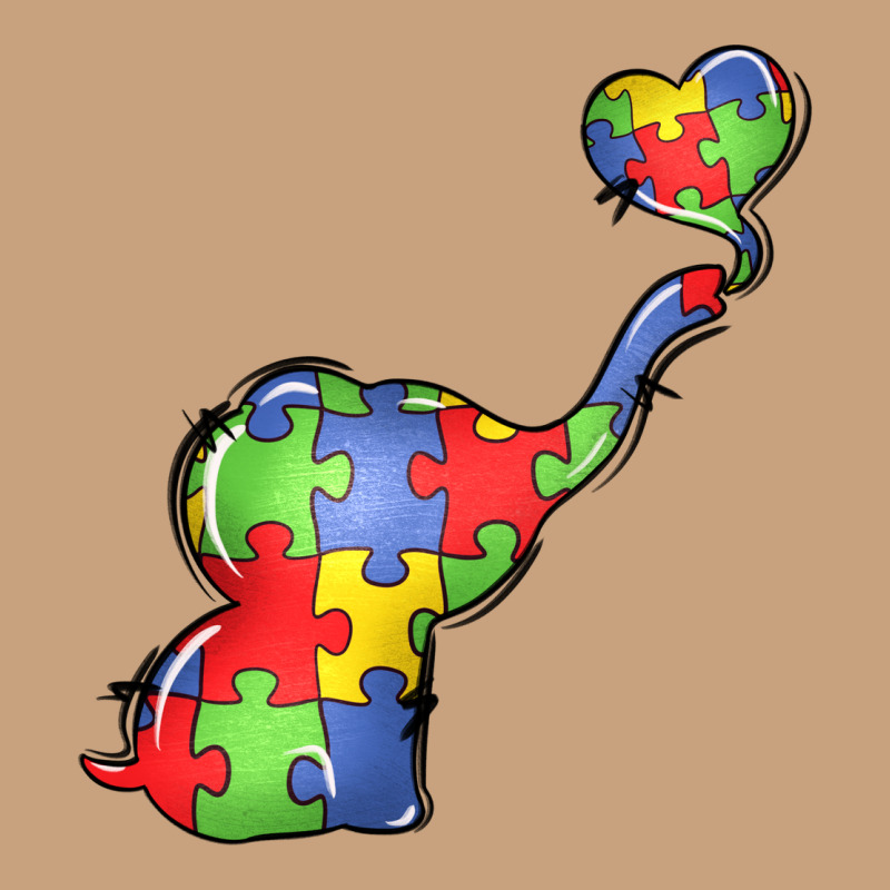 Autism Awareness Elephant Vintage Tee by LillyAllenDesigns | Teevron