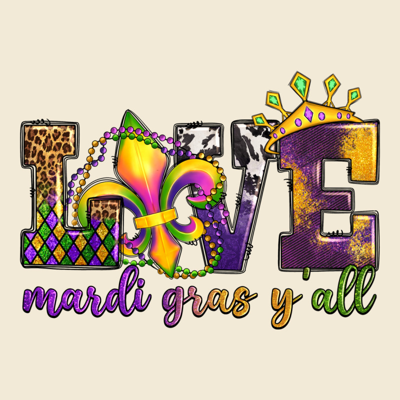 Love. Ardi Gras Y'all Premium Hoodie by OliviaCreatesArt | Teevron