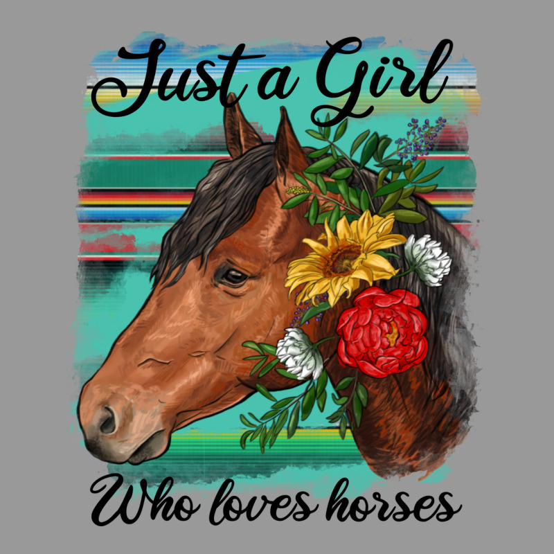 Just A Girl Who Loves Horseshoe Vintage Hoodie by RanaPortraitStore | Teevron