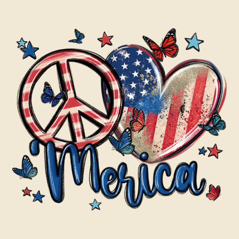 Peace Love 'merica Premium Tee by MaliasSmallBusiness | Teevron