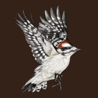 Flying Downy Woodpecker Heavy Core Tee | Teevron