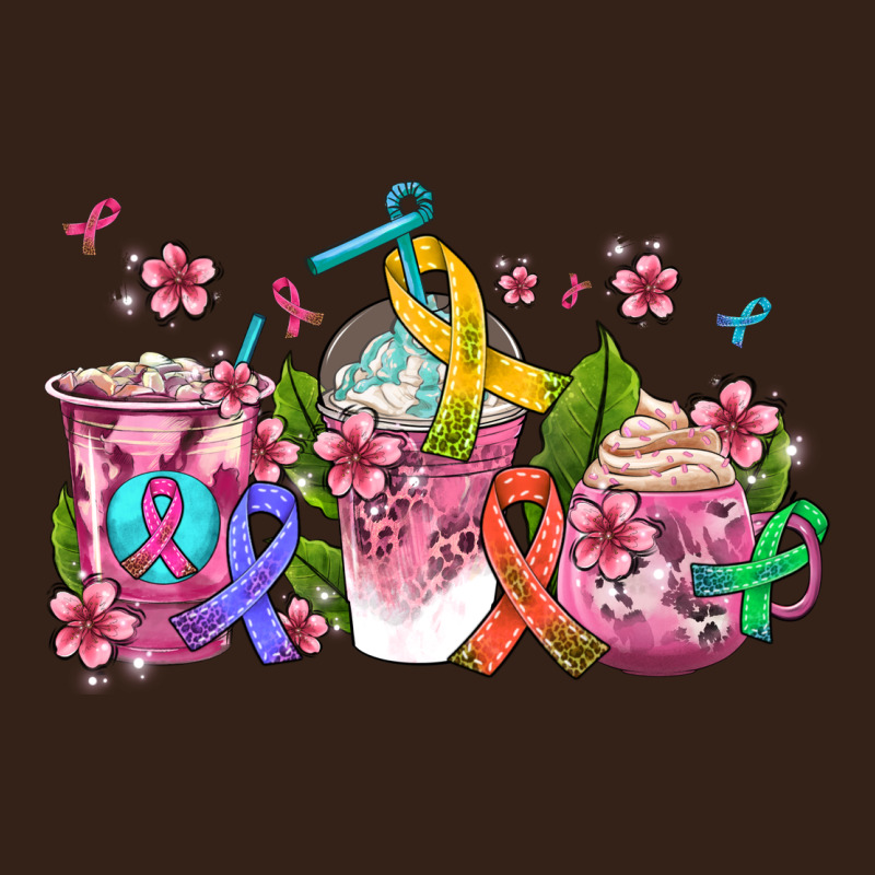 Western Cancer  Coffee Cups With Ribbons Heavy Core Tee by AdoDesignShop | Teevron