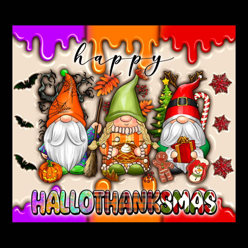 Happy Hallothanksmas Gnomes Heavyweight Sweatshirt by texasbilliewilder | Teevron