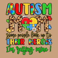 Autism Mom Some People Look Up To Their Heroes Vintage Tee | Teevron