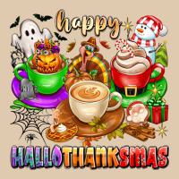 Happy Hallothanksmas Coffee Cups With Ghost Turkey Heavyweight Sweatshirt | Teevron