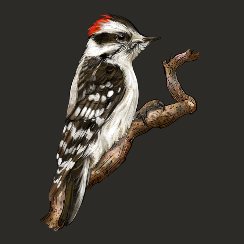 Downy Woodpecker Heavy Core Tee by LillyAllenDesigns | Teevron