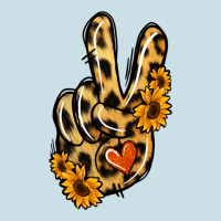 Leopard Sunflower Peace Sign Ladies Tee | Teevron