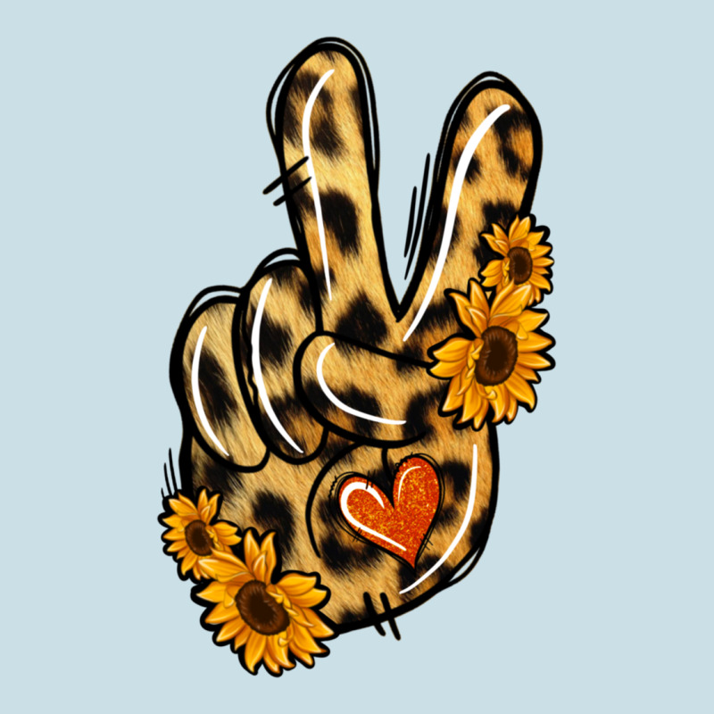 Leopard Sunflower Peace Sign Ladies Tee by Jasminsmagicworld | Teevron