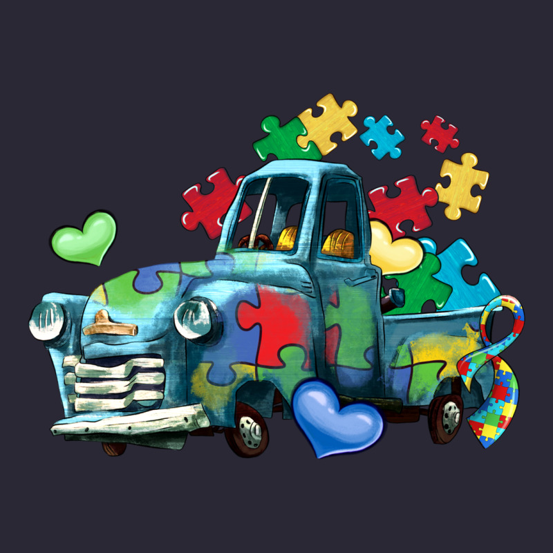 Autism Truck Vintage Tee by LillyAllenDesigns | Teevron