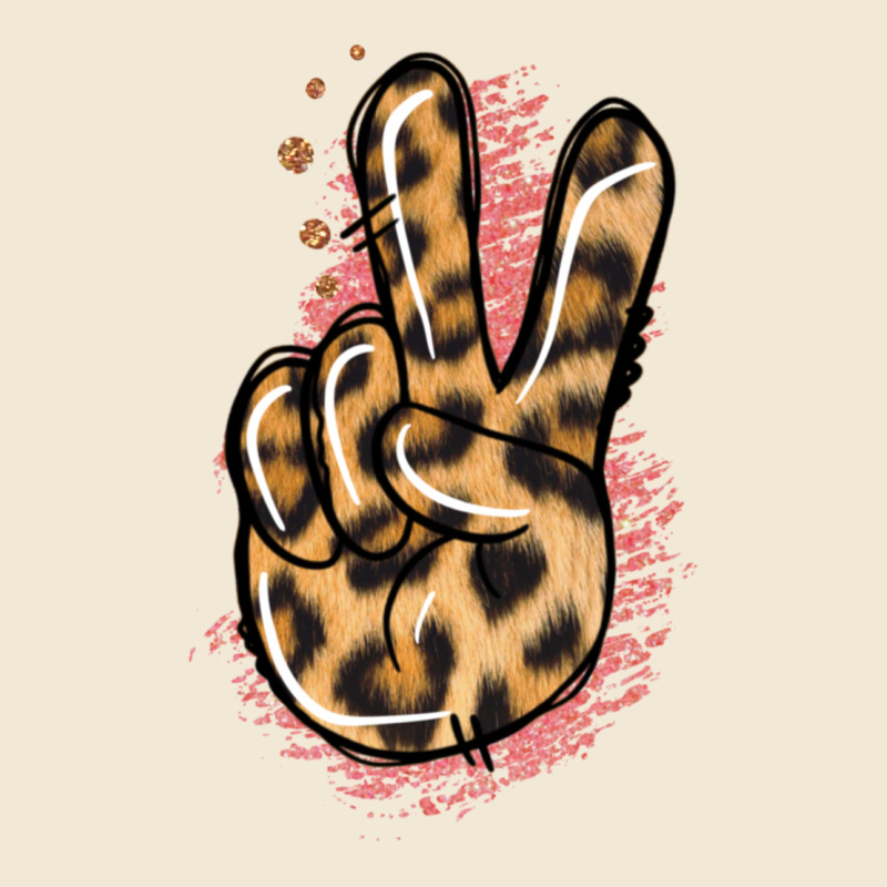 Pink Glitter Leopard Peace Sign Ladies Tee by Jasminsmagicworld | Teevron