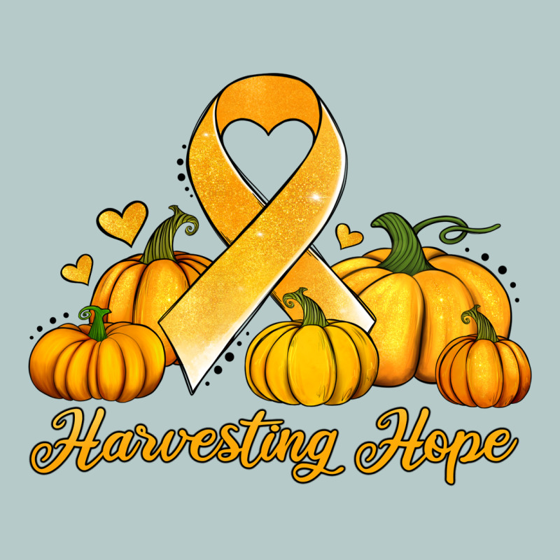 Childhood Cancer Awareness Month Harvesting Hope Heavy Core Tee by Jasminsmagicworld | Teevron