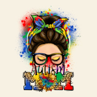 Autism Mom Messy Bun Vintage Tee | Teevron