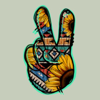 Aztec Sunflower Peace Sign Ladies Tee | Teevron