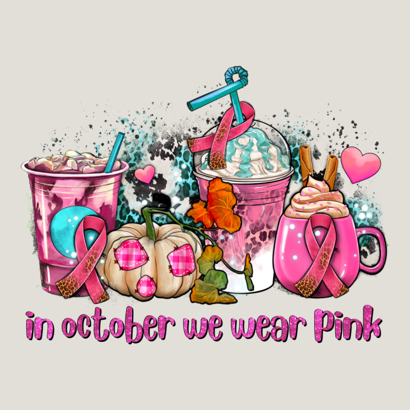 Western Cancer  In October We Wear Pink Coffee Cups With Ribbons Heavy Core Tee by AdoDesignShop | Teevron
