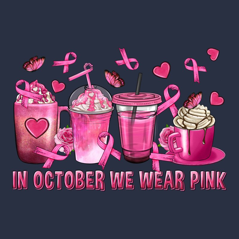 In October We Wear Pink With Breast Cancer Coffee Heavyweight Sweatshirt by texasbilliewilder | Teevron