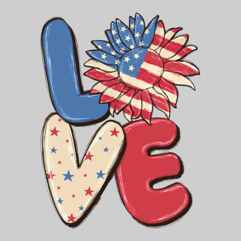 Love 4th Of July Premium Tee by MaliasSmallBusiness | Teevron