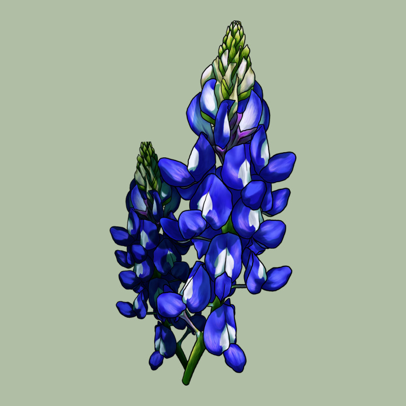 Bluebonnet Flower Urban Heavy Tee by LillyAllenDesigns | Teevron