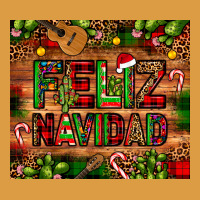 Feliz Navidad Christmas Cactus Leopard Urban Heavy Tee | Teevron