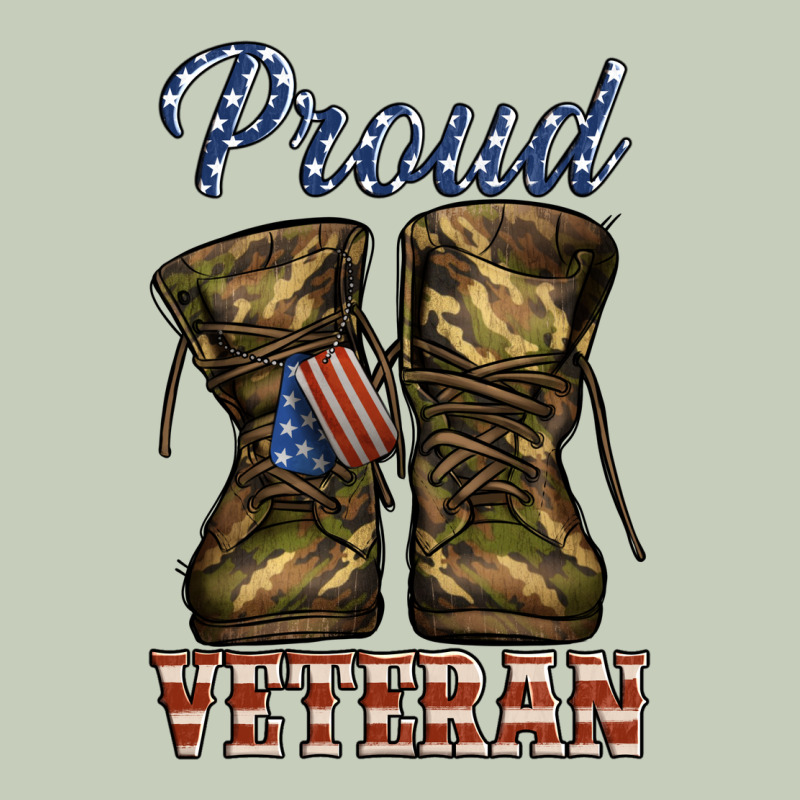 Proud Veteran Camo Shoes Ladies Tee by Jasminsmagicworld | Teevron