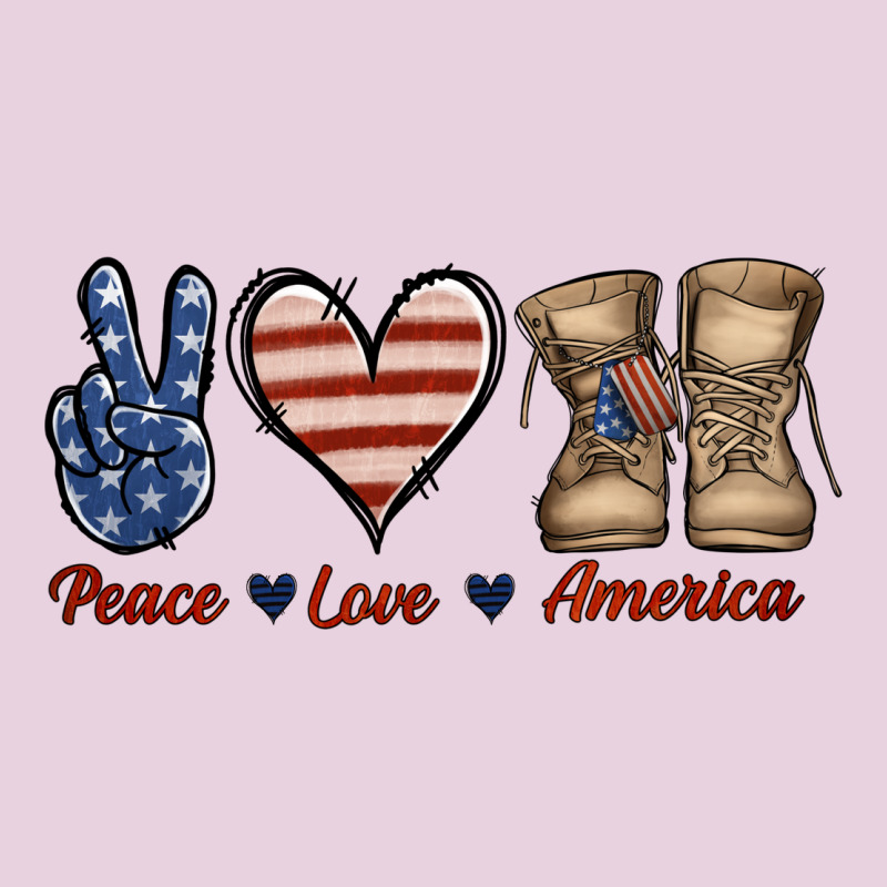 Peace Love America Ladies Tee by Jasminsmagicworld | Teevron
