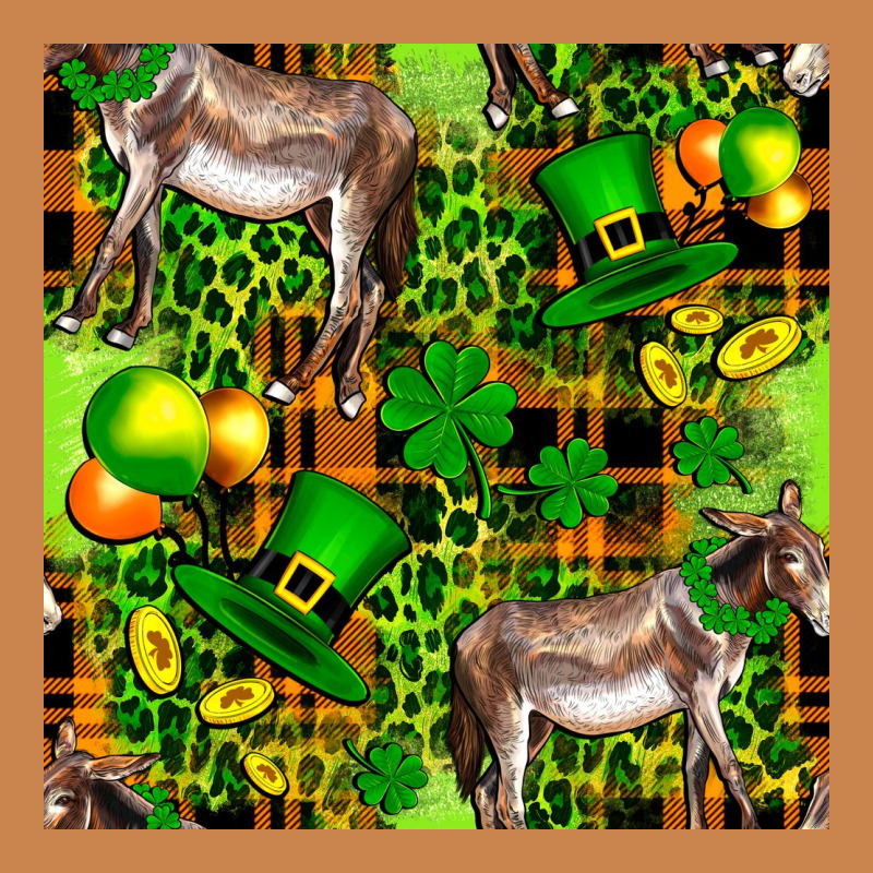 St. Patrick's Donkey With Leprechaun Heavyweight Hoodie by FaDigitalArtStudio | Teevron