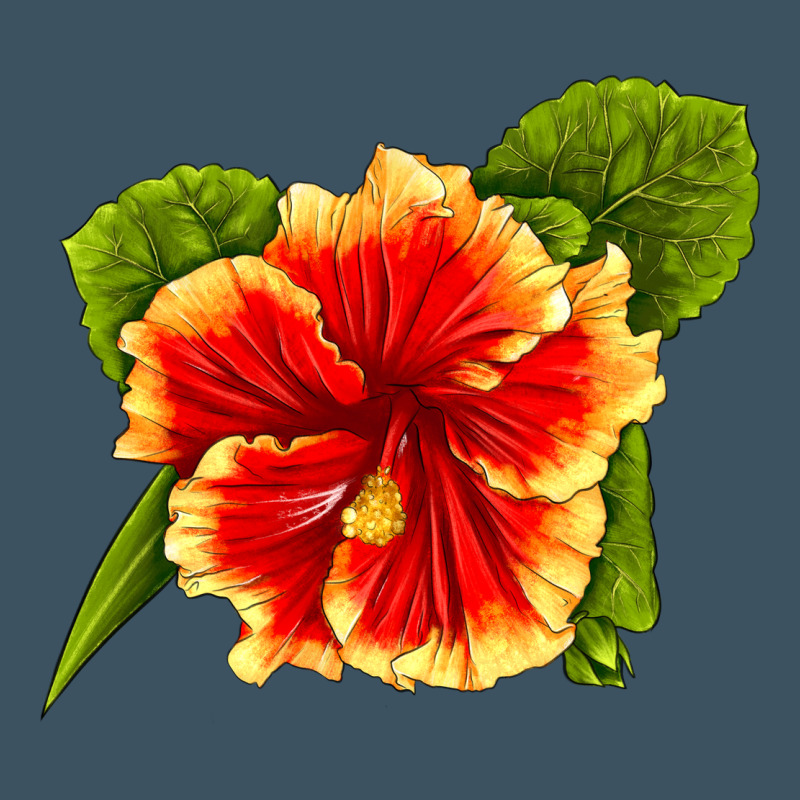 Hawaiian Hibiscus Flower Urban Heavy Tee by LillyAllenDesigns | Teevron