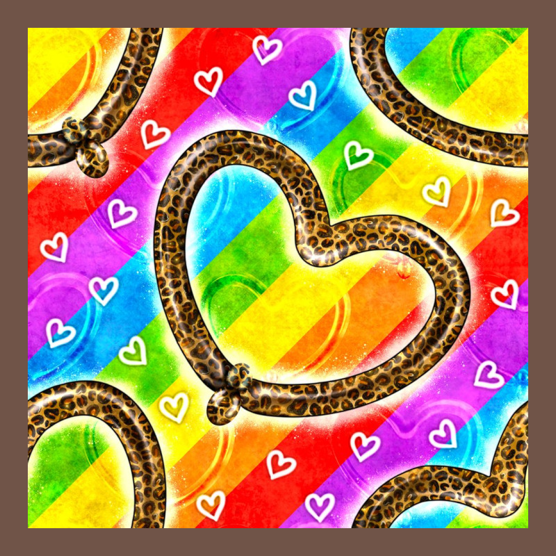 Pride Lgbtq Leopard Heart Balloons Pattern Premium Sweatshirt by BundleAndBundleShop | Teevron