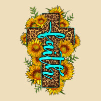 Faith Sunflower Leopard Cross Olivia Premium Hoodie | Teevron
