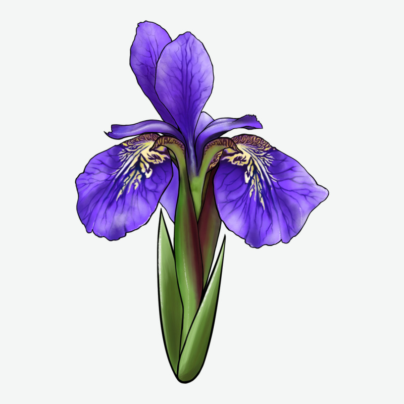 Iris Flower Urban Heavy Tee by LillyAllenDesigns | Teevron