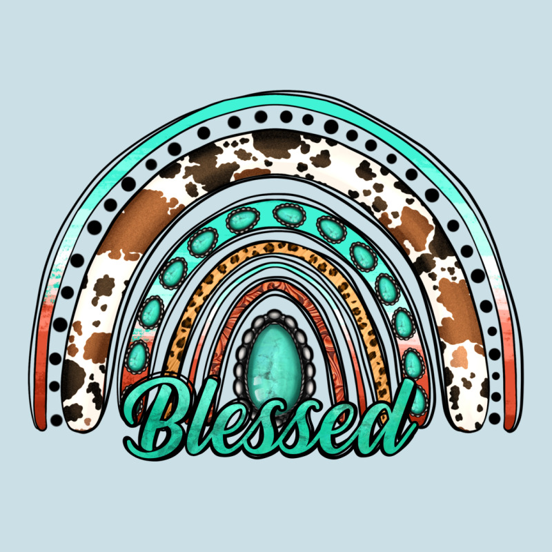 Blessed Western Rainbow Ladies Tee by Jasminsmagicworld | Teevron