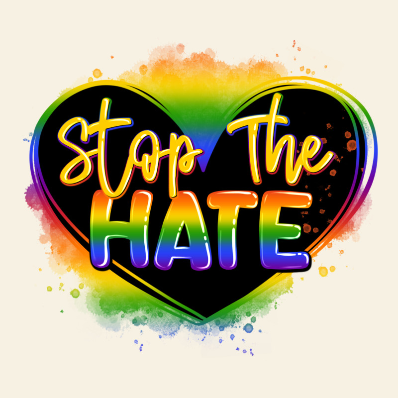 Stop The Hate Pride Lgbtq Heart Vintage Tee by LillyAllenDesigns | Teevron