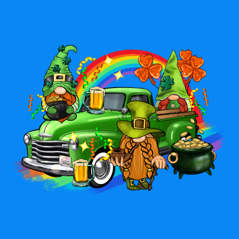 St. Patrick's Day Truck With Gnomies Zipper Hoodie by CowGirlArtShop | Teevron