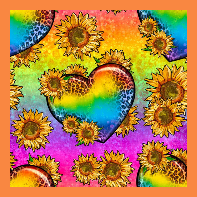 Pride Lgbtq Leopard Hearts And Sunflowers Seamless Premium Sweatshirt by BundleAndBundleShop | Teevron